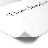 Moderne Aangepaste Citatiefoto Huwelijksverjaardag Poster (Hoek)