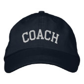 Moderne aangepaste COACH-tekst Geborduurde Pet (Voorkant)