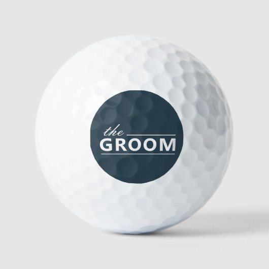 Moderne Aangepaste De Bruidegom Stof Groen Witte T Golfballen (Voorkant)