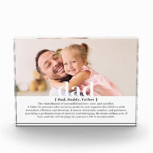 Moderne aangepaste definitie van een vader fotoblokken (Voorkant)