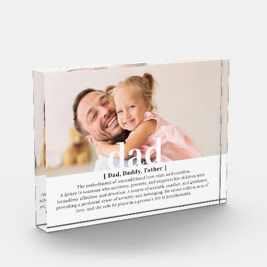 Moderne aangepaste definitie van een vader fotoblokken (Links)