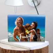 Moderne Aangepaste Eenvoudige Familie Hart Fotogal Fotoblokken