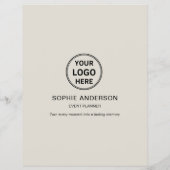 Moderne aangepaste evenementenplanner promotioneel flyer (Achterkant)