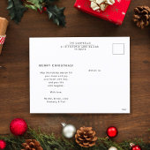 Moderne aangepaste familie foto Christmas Green Feestdagenkaart