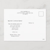 Moderne aangepaste familie foto Christmas Green Feestdagenkaart (Achterkant)