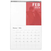Moderne aangepaste familie foto kalender kleuren (Feb 2026)