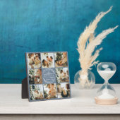 Moderne aangepaste familie fotocollage | Dusty Blu Fotoplaat (Insitu)