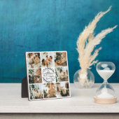 Moderne aangepaste familie fotocollage | Monogram Fotoplaat (Insitu)