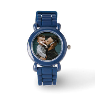 Moderne aangepaste familiefoto maakt het uniek horloge