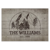 Moderne aangepaste familienaam Est datum Boerderij Snijplank (Voorkant)