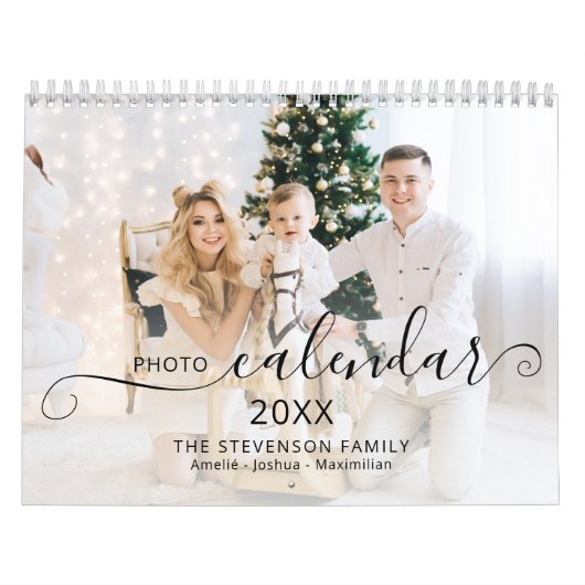 Moderne aangepaste foto 2023 chic kalender (Hoes)