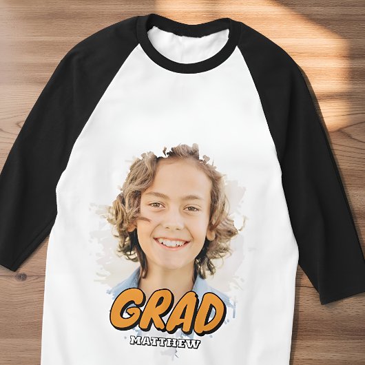 Moderne aangepaste foto afstudeerling gepersonalis t-shirt