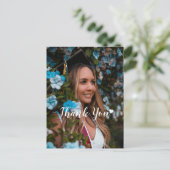 Moderne, aangepaste foto, Afstuderen dank u Briefkaart (Staand voorkant)