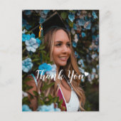 Moderne, aangepaste foto, Afstuderen dank u Briefkaart (Voorkant)