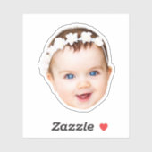 Moderne Aangepaste foto Baby kinder gezicht Gift Sticker (Vel)