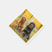 Moderne Aangepaste Foto Bedankt Hond Huisdier Trou Servet (Hoek)
