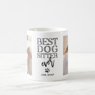 Moderne Aangepaste foto Beste Dog Sitter Koffiemok