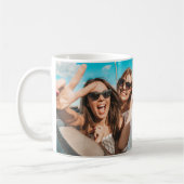 Moderne aangepaste foto Bestie Betekenis Beste vri Koffiemok (Links)