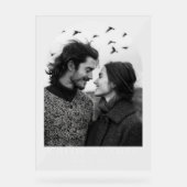 Moderne aangepaste foto boog bruiloft welkom acryl bord (Voorkant)