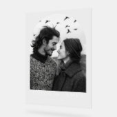 Moderne aangepaste foto boog bruiloft welkom acryl bord (Hoek)