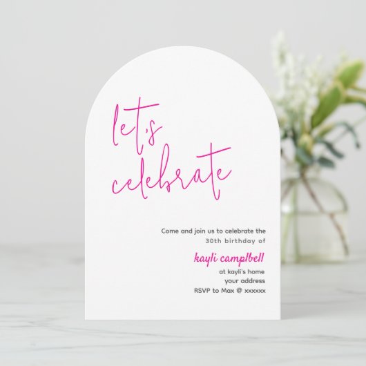 Moderne aangepaste foto boog kaart (Staand voorkant)