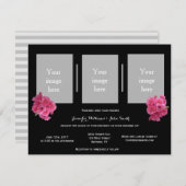 Moderne aangepaste foto bruiloft uitnodigingen (Voorkant / Achterkant)