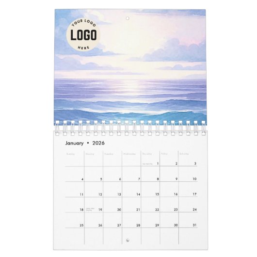 Moderne aangepaste foto Creëer uw eigen agenda Kalender (Jan 2026)