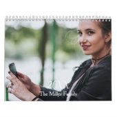 Moderne aangepaste foto Creëer Uw eigen elegant sc Kalender (Hoes)