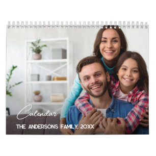 Moderne aangepaste foto Creëer Uw eigen familie Kalender