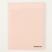 Moderne aangepaste foto Creëer uw eigen Schattige Planner (Achterkant)