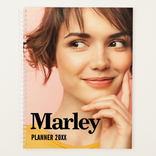 Moderne aangepaste foto Creëer uw eigen Schattige Planner (Voorkant)