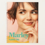 Moderne aangepaste foto Creëer uw eigen Schattige Planner (Voorkant)