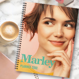 Moderne aangepaste foto Creëer uw eigen Schattige Planner