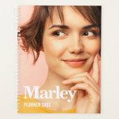 Moderne aangepaste foto Creëer uw eigen Schattige Planner (Voorkant)