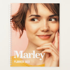 Moderne aangepaste foto Creëer uw eigen Schattige Planner