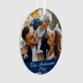 Moderne, aangepaste foto dubbelzijdig ornament (voorkant)