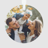 Moderne, aangepaste foto dubbelzijdig ornament (achterkant)