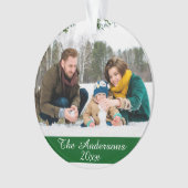 Moderne, aangepaste foto dubbelzijdig ornament (voorkant)