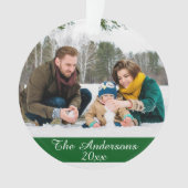 Moderne, aangepaste foto dubbelzijdig ornament (voorkant)