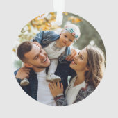 Moderne, aangepaste foto dubbelzijdig ornament (achterkant)