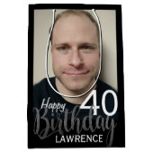 Moderne aangepaste foto en elke andere dag van de medium cadeauzakje (Voorkant)