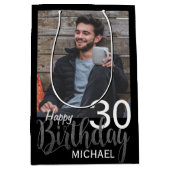 Moderne aangepaste foto en elke dag van de ouderdo medium cadeauzakje (Voorkant)