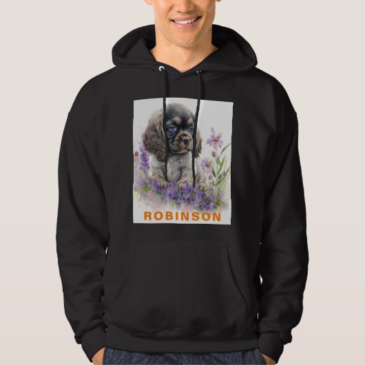 Moderne aangepaste foto en naam gepersonaliseerde  hoodie (Voorkant)