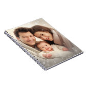 Moderne aangepaste foto gepersonaliseerde cadeau notitieboek (Rechterzijde)