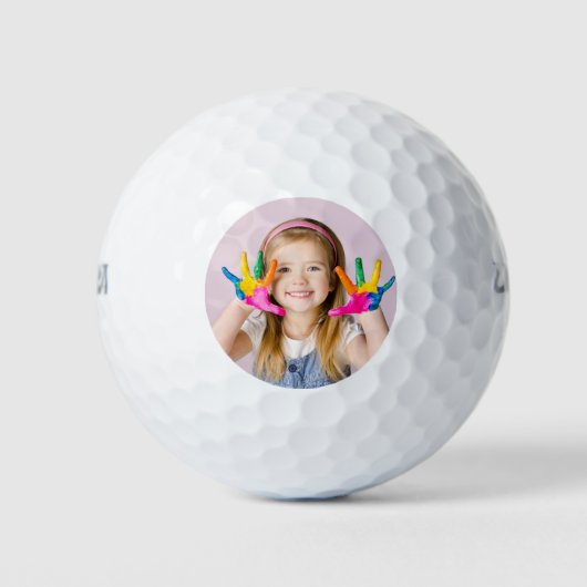 Moderne aangepaste foto golfballen (Voorkant)