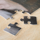Moderne Aangepaste Foto Hondeneigenaar Portret Legpuzzel (Zijkant)