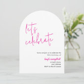 Moderne aangepaste foto in boog kaart (Staand voorkant)