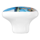 Moderne aangepaste foto keramische knop (Zijkant)