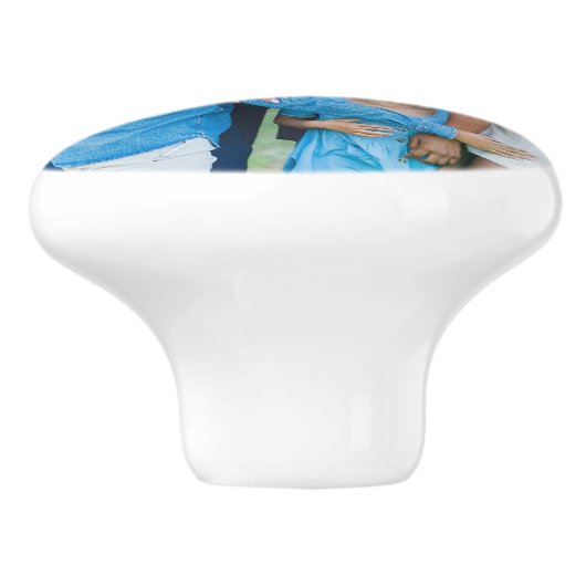 Moderne aangepaste foto keramische knop (Zijkant)