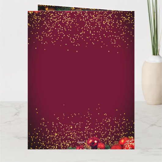 Moderne aangepaste foto Kerstmis Feliz Navidad Kaart (Achterkant)